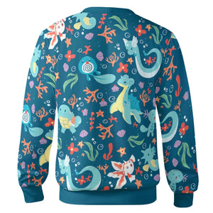 Water Pokemon Pattern Cardigan