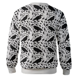 Nevermore The Raven Edgar Allan Poe Pattern Cardigan