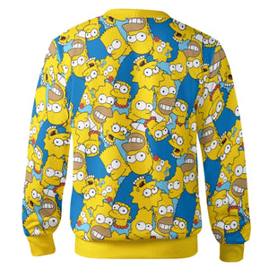 Head Toss The Simpson Characters Cardigan