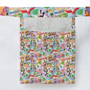 Tiki Room With Orange Bird Large Tote Bag
