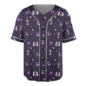 Gengar Pokemon Pattern Unisex Baseball Jersey
