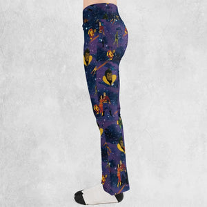 Flash Gordon Cartoon Characters Flare Leggings