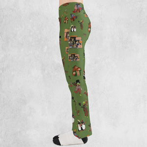 The Muppet Christmas Carol Characters Flare Leggings