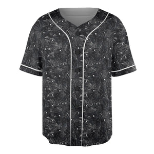 Black Raven Pattern Unisex Baseball Jersey