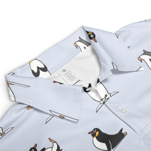 Penguin Yoga Pattern AOP Men/Women Polo Shirt