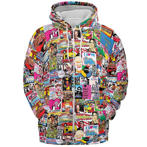 All-over Print Hoodie - BG4LSLQU - - 3
