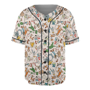 Toy Story Toss Pattern Unisex Baseball Jersey