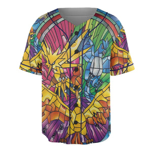 Legendary Birds Pokemon Unisex Baseball Jersey
