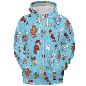 All-over Print Hoodie - 3M5N22KF - - 3