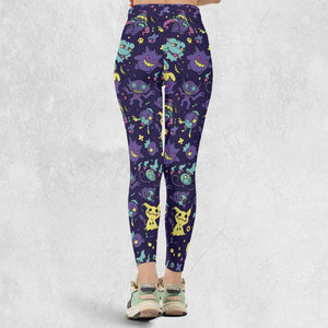 Gengar Ghost Pokemon Pattern Legging