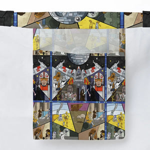 Stained Glass Star Wars Large Tote Bag
