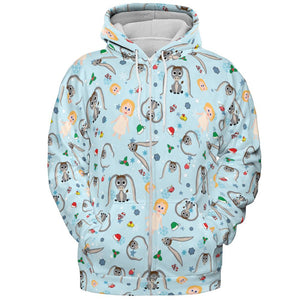 All-over Print Hoodie - 54DXU2TM - - 3