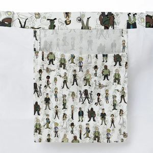 The Walking Dead Characters as Cartoons Large Tote Bag