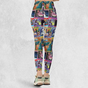 Goosebumps Monster Collage Pattern Legging