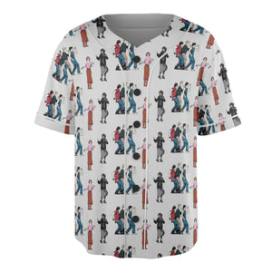 The Breakfast Club Characters Pattern Unisex Baseball Jersey
