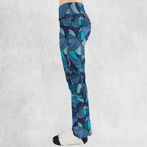 Stained Glass Monster RPG Flare Leggings