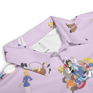 70s The Brady Kids Cartoon AOP Men/Women Polo Shirt