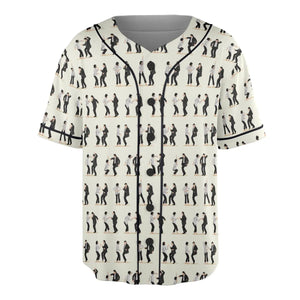 Mia Wallace and Vincent Vega Dance Pulp Fiction Unisex Baseball Jersey