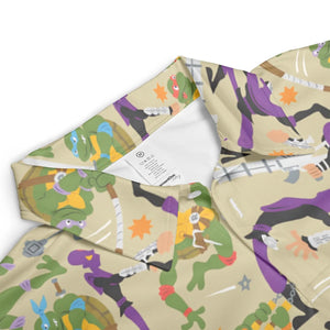 Green and Purple Battle TMNT AOP Men/Women Polo Shirt