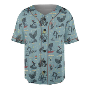 Paranormal Creatures Unisex Baseball Jersey