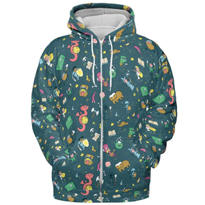 Cute Doodle Dungeons All-over Print Hoodie