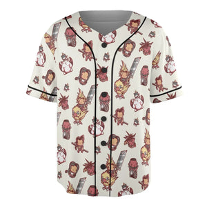 Cute Fantasy Final Fantasy Unisex Baseball Jersey