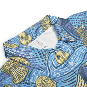 Starry Night Tardis Doctor Who AOP Men/Women Polo Shirt