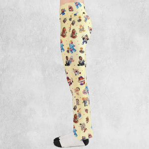 90s Garbage Pail Kids Flare Leggings