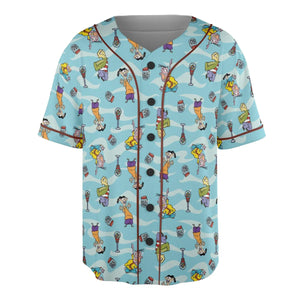 Quick Tips Regarding Ed, Edd, n Eddy Pattern Unisex Baseball Jersey