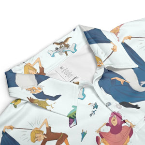 Sword in the Stone Pattern AOP Men/Women Polo Shirt