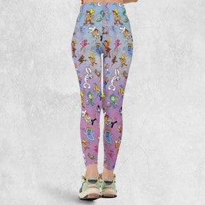 80s 90s Commercial Cereal Mascots Legging