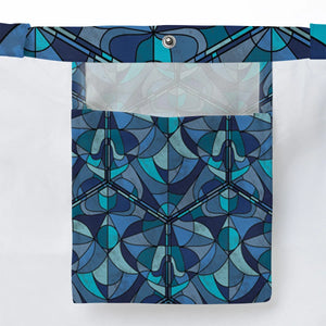 Stained Glass Monster RPG Large Tote Bag
