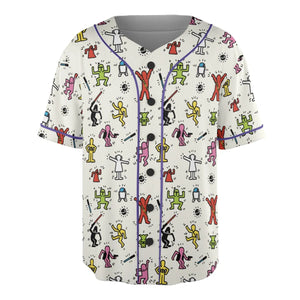 Pop Wars Star Wars Pop Art Pattern Unisex Baseball Jersey