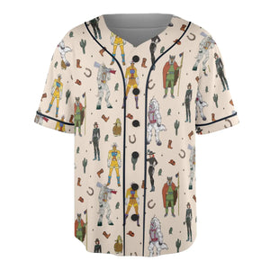 Western Bravestarr Characters Unisex Baseball Jersey