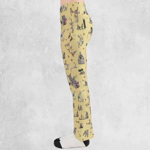 Killer Rabbit The Medieval Marginalia Flare Leggings