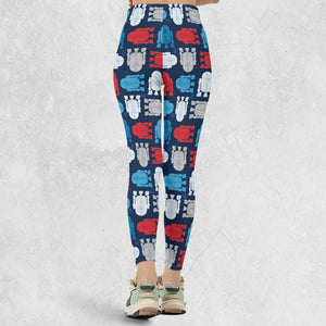 R2-D2 Star Wars 4th of July Pattern Legging