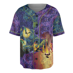 Pokemon Starry Night Campfire Unisex Baseball Jersey
