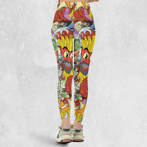 Pure Chaos Aqua Teen Hunger Force Legging
