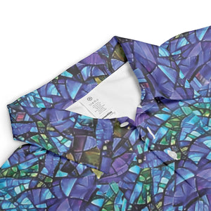 Cat Stained Glass AOP Men/Women Polo Shirt