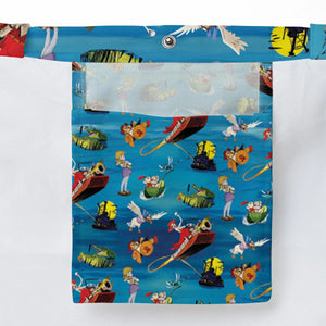 Chasing The Rescuers Characters Large Tote Bag