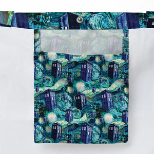 Tardis Starry Night Doctor Who Large Tote Bag
