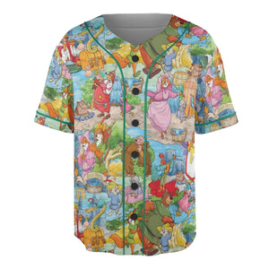 Archer Wood Plaid Robin Hood Unisex Baseball Jersey