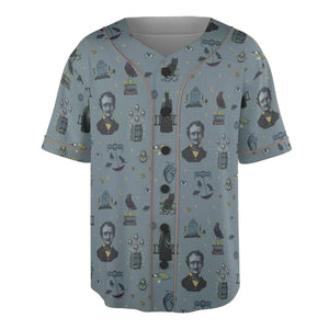 The Dark Themed Edgar Allan Poe Unisex Baseball Jersey