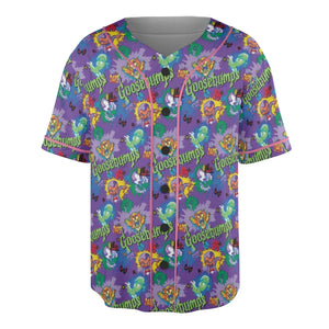 You Can't Scare Me Goosebumps Unisex Baseball Jersey