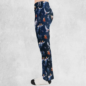 Silverhawks Cartoon Characters Flare Leggings