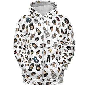 All-over Print Hoodie - V2ZKZ329 - - 3