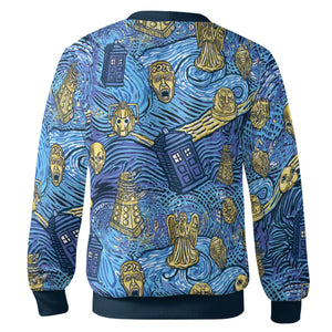 Starry Night Tardis Doctor Who Cardigan