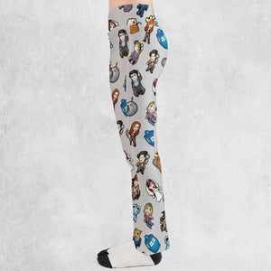 Cartoon Who Doctor Who Flare Leggings