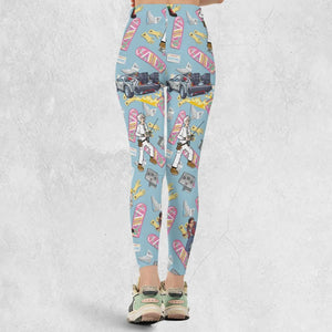 Marty McFly Dr. Emmett Brown Back To The Future Legging