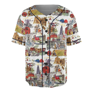 History Of Bedrock Flintstones Unisex Baseball Jersey